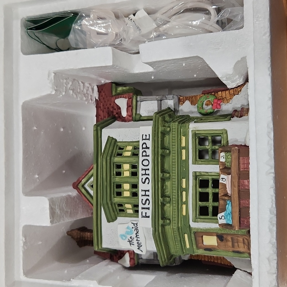 Heritage Village Collection Dickens' Village Series " The Mermaid Fish Shoppe"